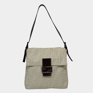 Fendi Zucca Cream Mamma Shoulder Bag